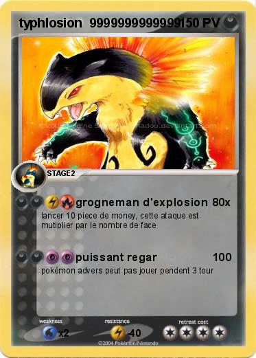 Pokemon typhlosion  9999999999999