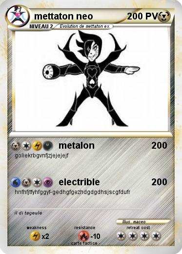 Pokemon mettaton neo
