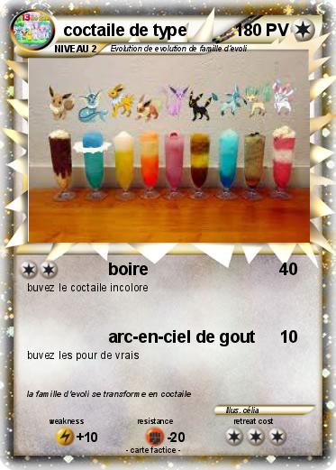 Pokemon coctaile de type