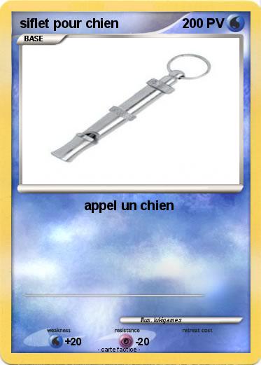 Pokemon siflet pour chien