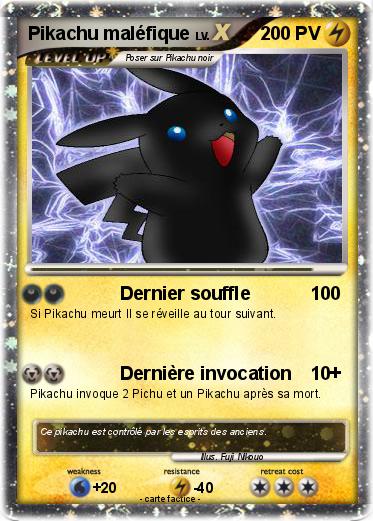 Pokemon Pikachu maléfique