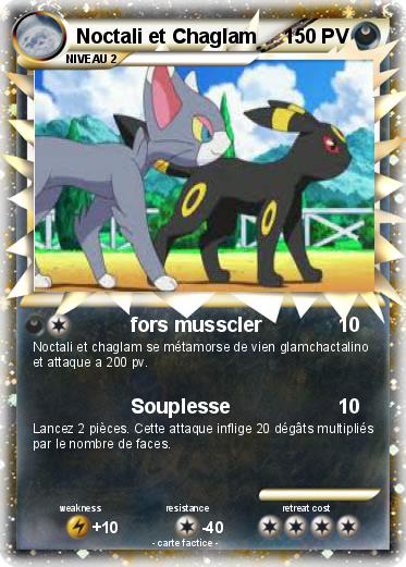 Pokemon Noctali et Chaglam