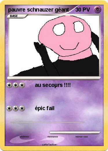 Pokemon pauvre schnauzer géant
