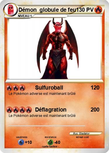 Pokemon Démon  globule de feu