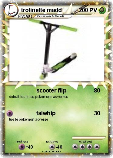 Pokemon trotinette madd