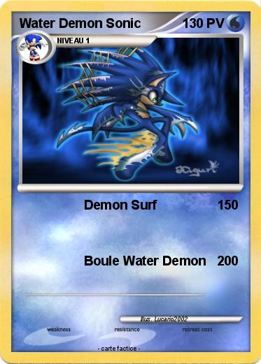 Pokemon Water Demon Sonic