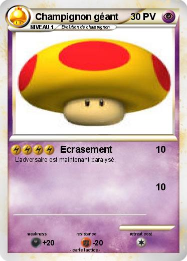 Pokemon Champignon géant