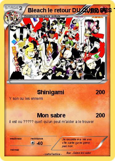 Pokemon Bleach le retour DU CUBE DES TENEBRES