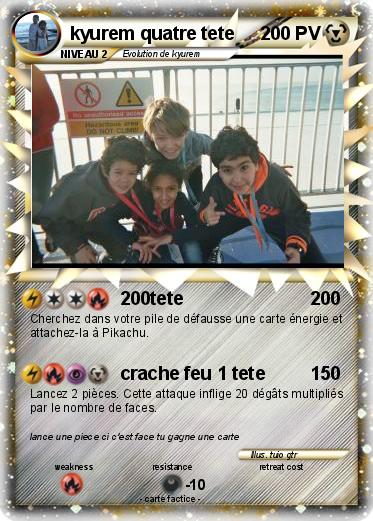 Pokemon kyurem quatre tete