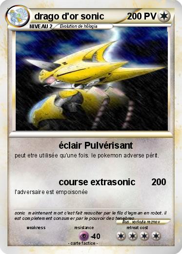 Pokemon drago d'or sonic