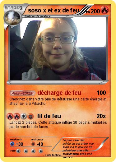 Pokemon soso x et ex de feu