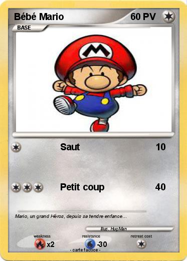 Pokemon Bébé Mario
