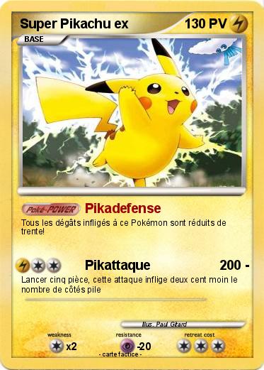 Pokemon Super Pikachu ex