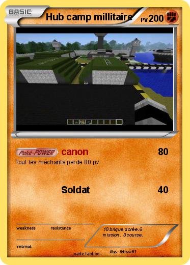 Pokemon Hub camp millitaire
