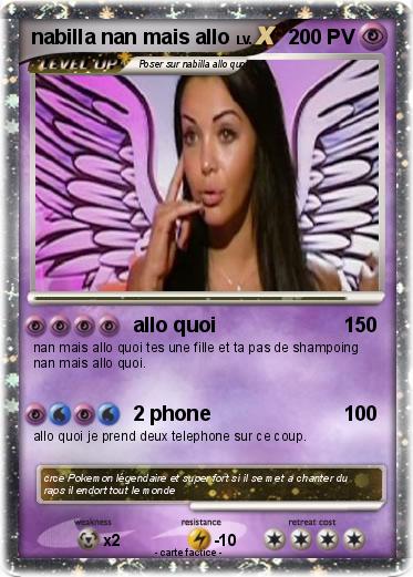 Pokemon nabilla nan mais allo