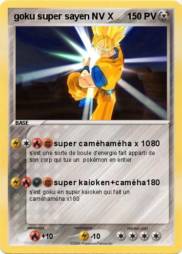 Pokemon goku super sayen NV X