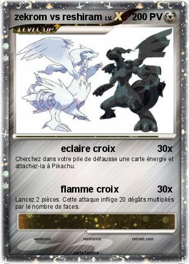 Pokemon zekrom vs reshiram