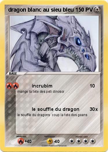 Pokemon dragon blanc au sieu bleu