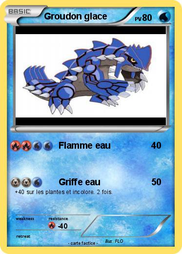 Pokemon Groudon glace