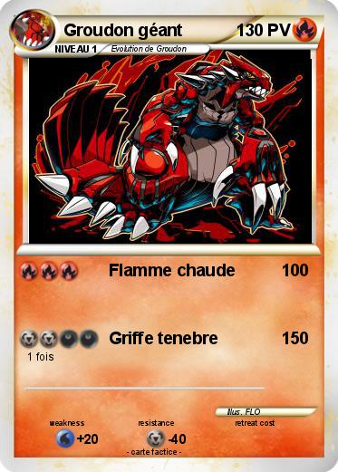 Pokemon Groudon géant