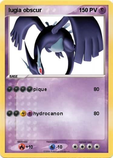 Pokemon lugia obscur