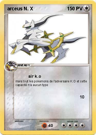 Pokemon arceus N. X