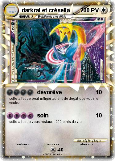 Pokemon darkrai et créselia