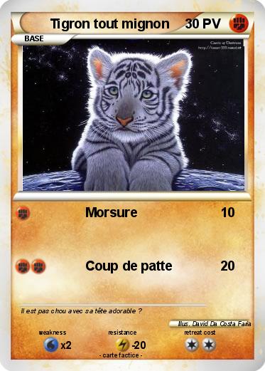 Pokemon Tigron tout mignon