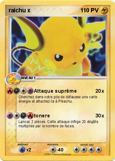 Pokemon raichu x