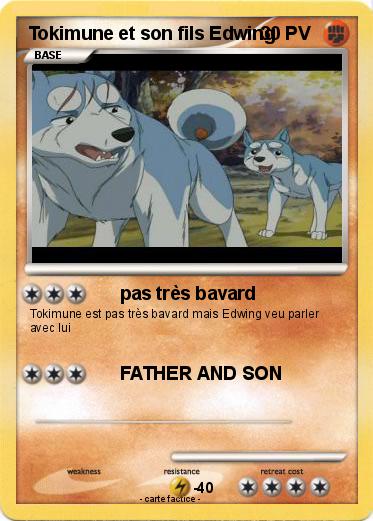 Pokemon Tokimune et son fils Edwing