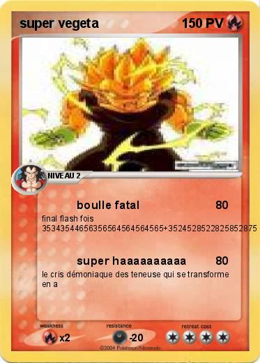 Pokemon super vegeta