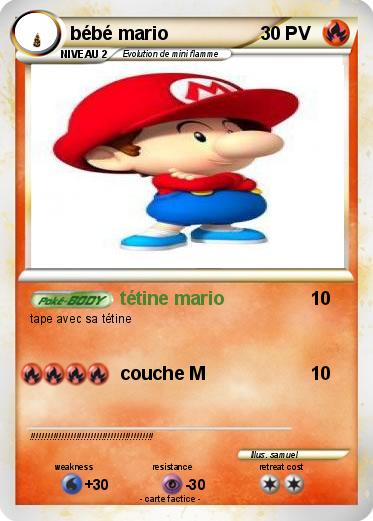 Pokemon bébé mario