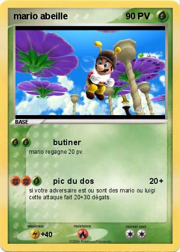 Pokemon mario abeille