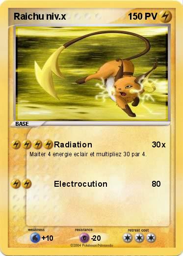 Pokemon Raichu niv.x