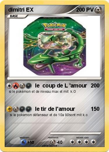 Pokemon dimitri EX
