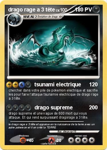 Pokemon drago rage a 3 tête