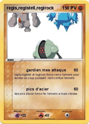 Pokemon regis,registell,regirock