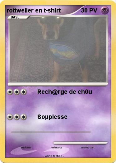 Pokemon rottweiler en t-shirt
