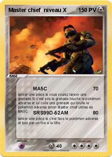Pokemon Master chief  niveau X                        