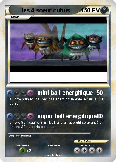Pokemon les 4 soeur cubus