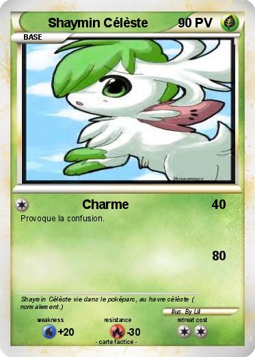 Pokemon Shaymin Célèste