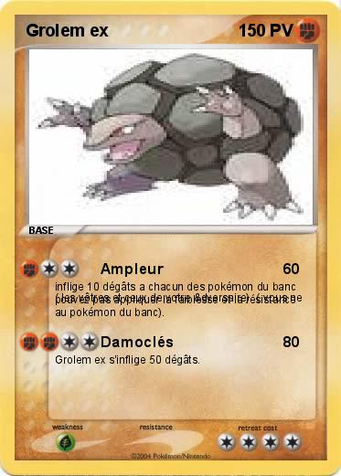Pokemon Grolem ex