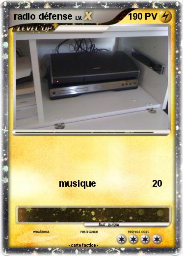 Pokemon radio défense