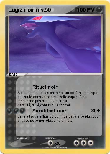 Pokemon Lugia noir niv.50