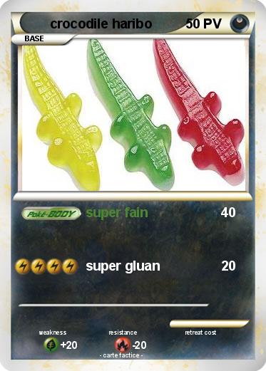 Pokemon crocodile haribo