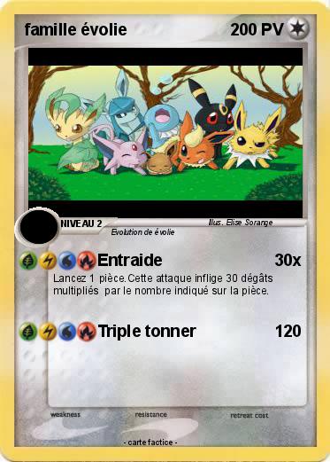 Pokemon famille évolie