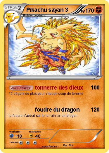 Pokemon Pikachu sayan 3