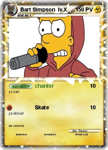 Pokemon Bart Simpson  lv.X