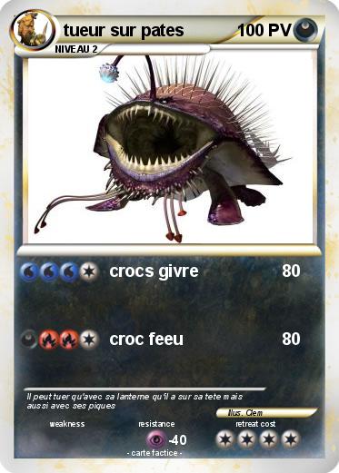 Pokemon tueur sur pates