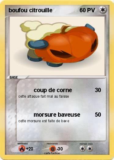 Pokemon boufou citrouille